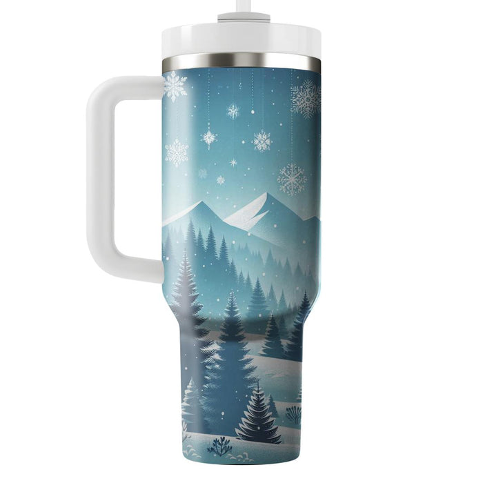 Winter Snowy Landscape  Custom Tumblers