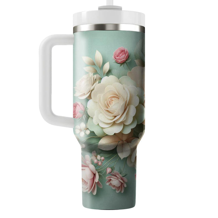 Spring Petal Whisper Tumblers With Lids