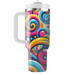 Vivid Geometric Spirals  Decorative Tumblers