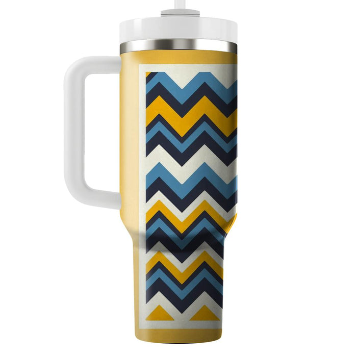 Zigzag Stripes Delight  Tumblers With Lids