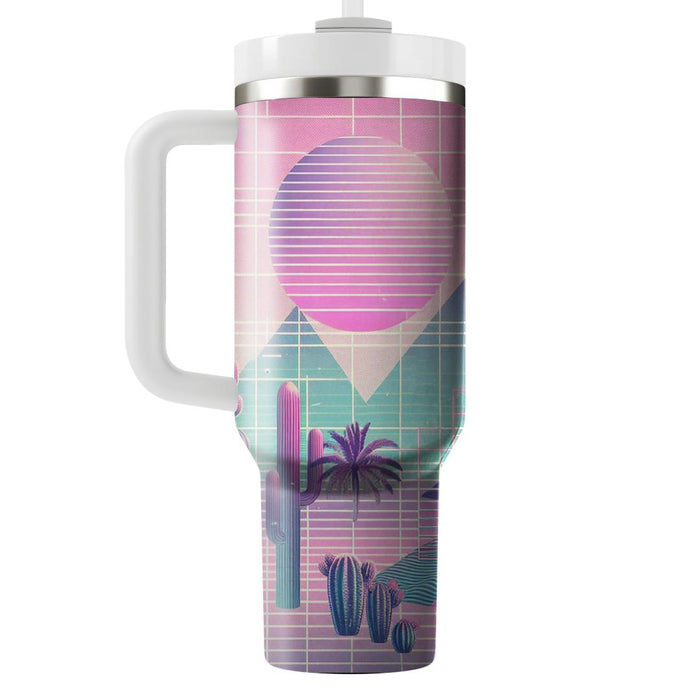 Vaporwave Desert  Unique Tumblers