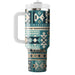 Turquoise Tribal Echoes  Tumblers With Lids