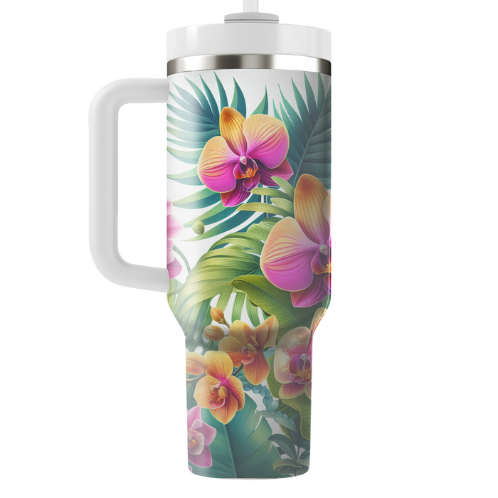 Tropical Orchid Delight  Tumblers With Lids