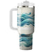 Artistic Watercolor Waves  Insulated Tumblers