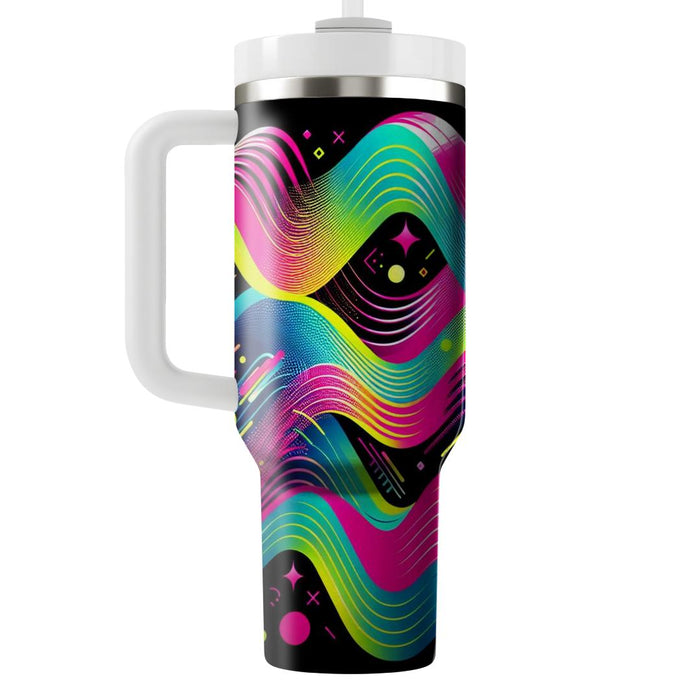 Neon Party Waves  Tumblers For Gifts