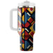 Bold Geometric Shield  Personalized Tumblers