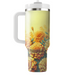 Sunlit Marigold Fields  Custom Tumblers