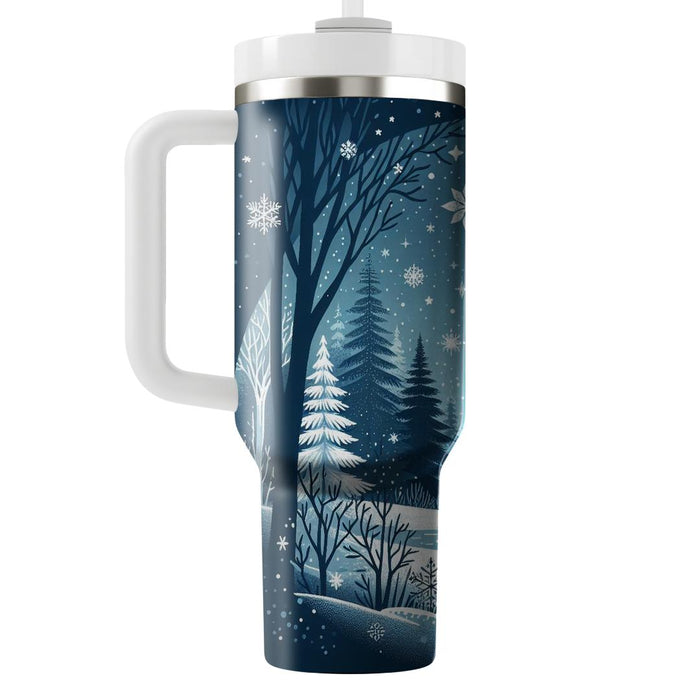 Winter Frosty Forest Adventure  Unique Tumblers