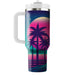 Retro Palm Tree Paradise  Decorative Tumblers