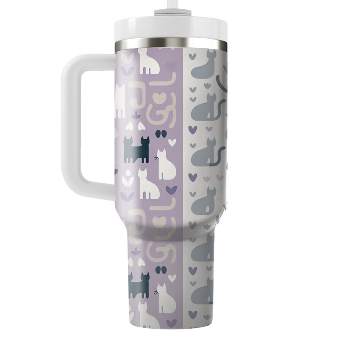 Whimsical Cat Silhouettes  Custom Tumblers