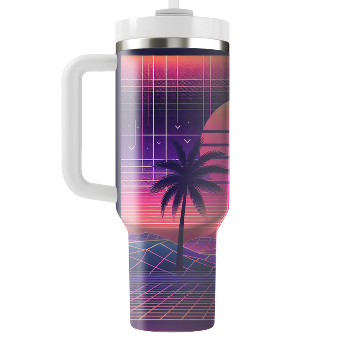 Sunset Synth  Tumbler Cups