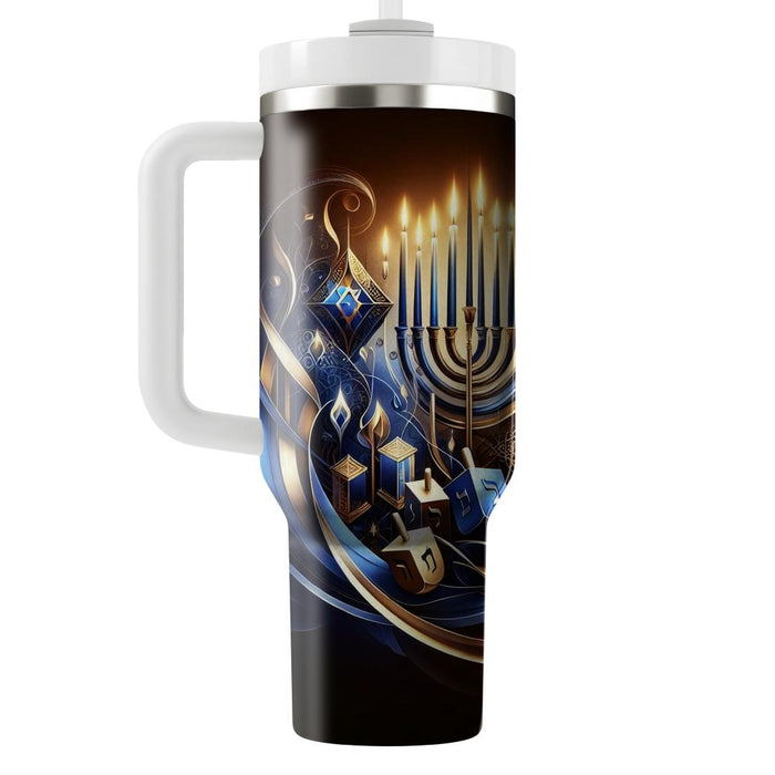 The Dance Of Light - A Hanukkah Inspired  Custom Tumblers