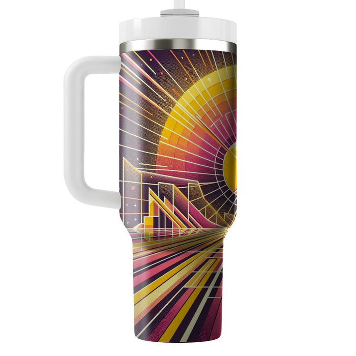 Synth Sunburst  Custom Tumblers