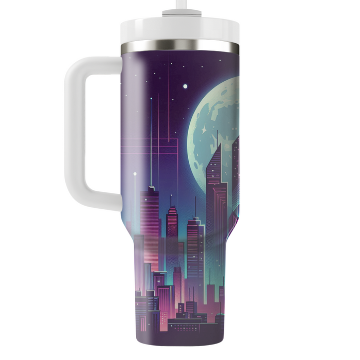 Synthwave Nightscape  Tumbler Cups