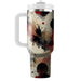 Abstract Ink Blot Design  Tumblers With Lids