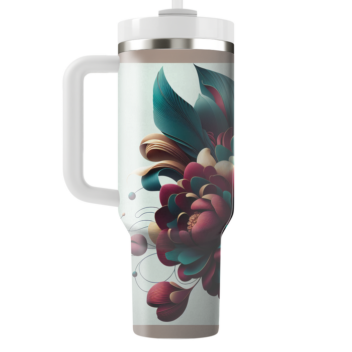 Bold Floral Fantasy  Travel Tumblers