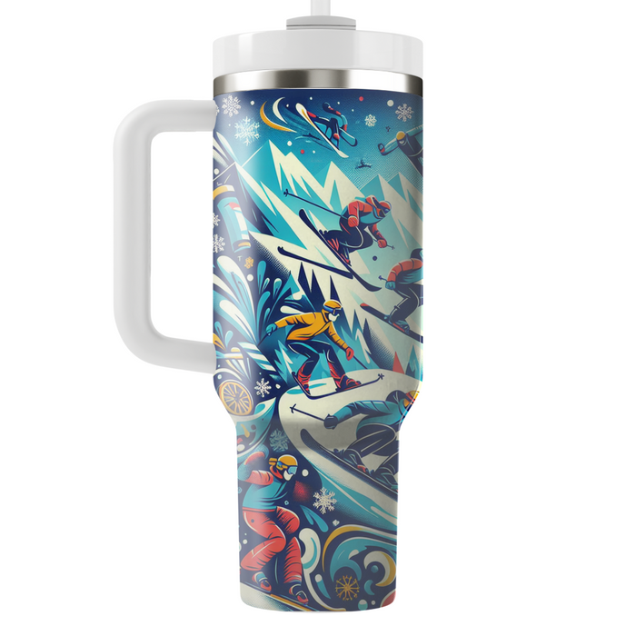 Winter Sports Adventure  Tumblers With Lids