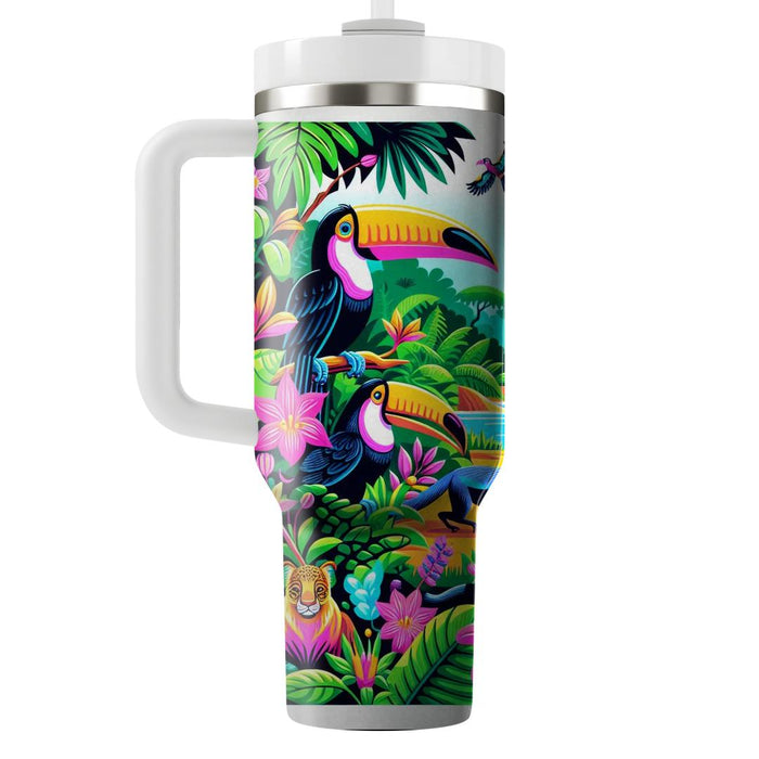 Vibrant Jungle Safari  Tumbler Cups