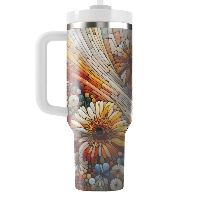 Blooming Floral Mosaic  Insulated Tumblers