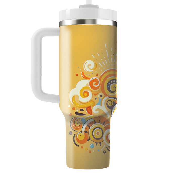 Retro Sunshine Grooves  Custom Tumblers