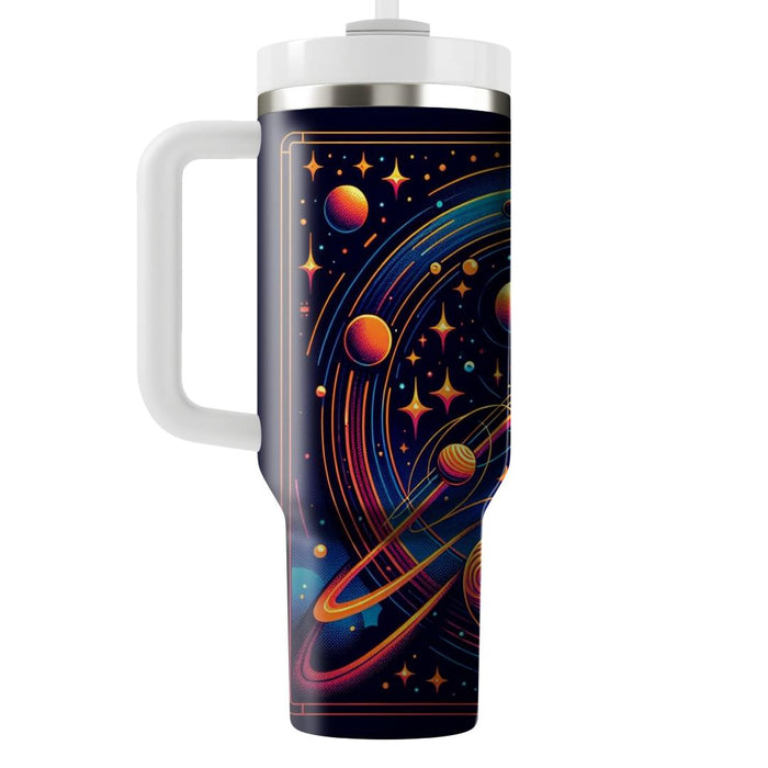 Retro Galactic  Unique Tumblers