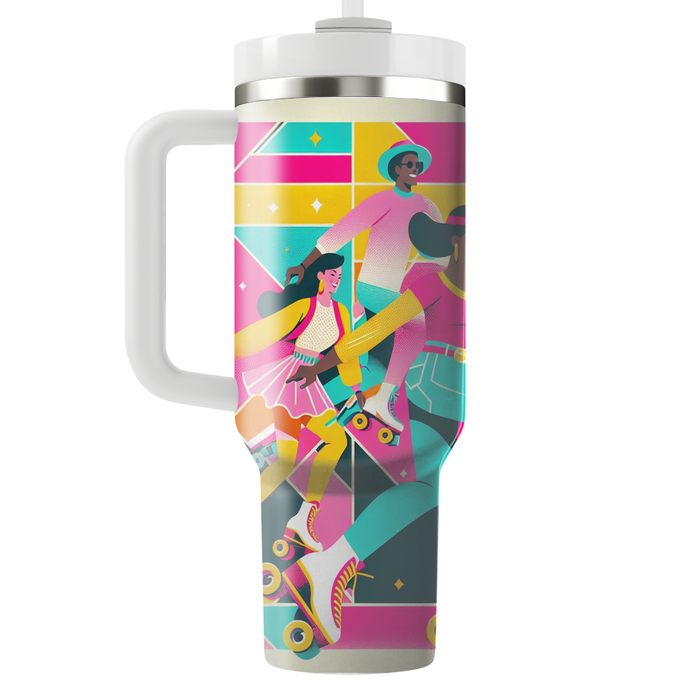 Radiant Retro Skates Custom Tumblers