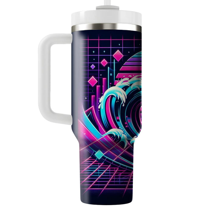 Synthwave Surfer  Tumblers With Lids