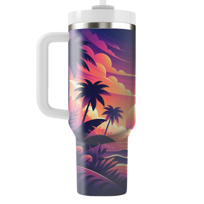 Tropical Sunset Party  Tumblers For Gifts