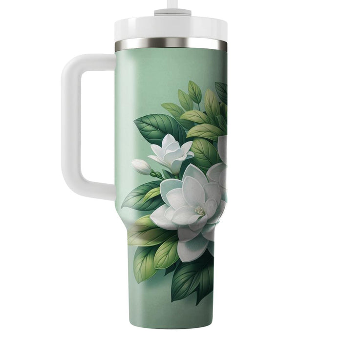 Fresh Gardenia Elegance  Insulated Tumblers