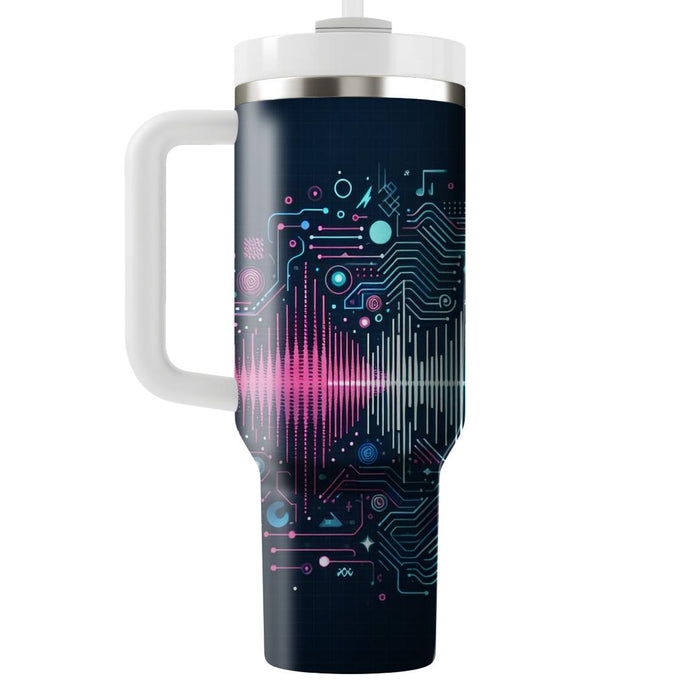 Techno Neon  Custom Tumblers