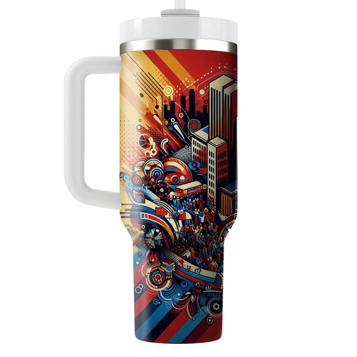 Urban Vibrance - City Festival  Custom Tumblers