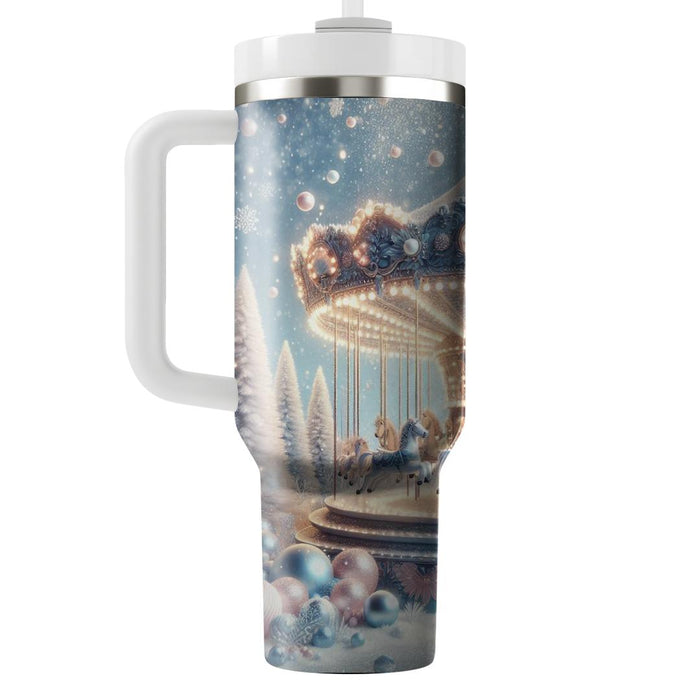 Winter Wonderland Carousel  Custom Tumblers