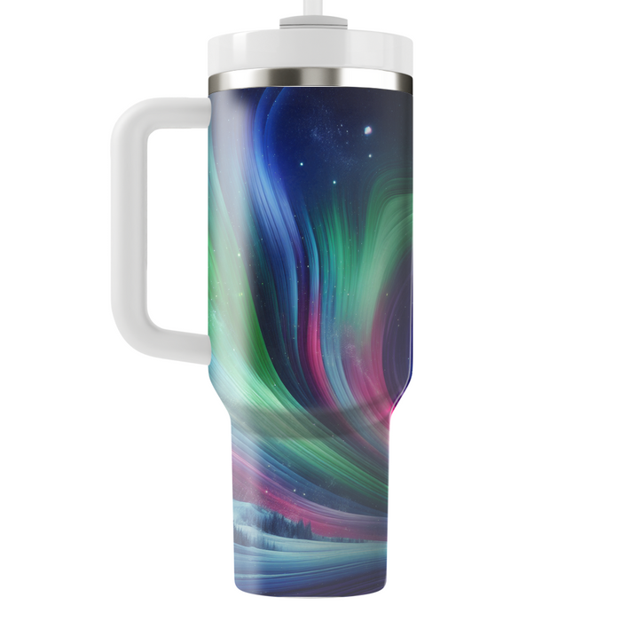 Winter Aurora Glow  Personalized Tumblers