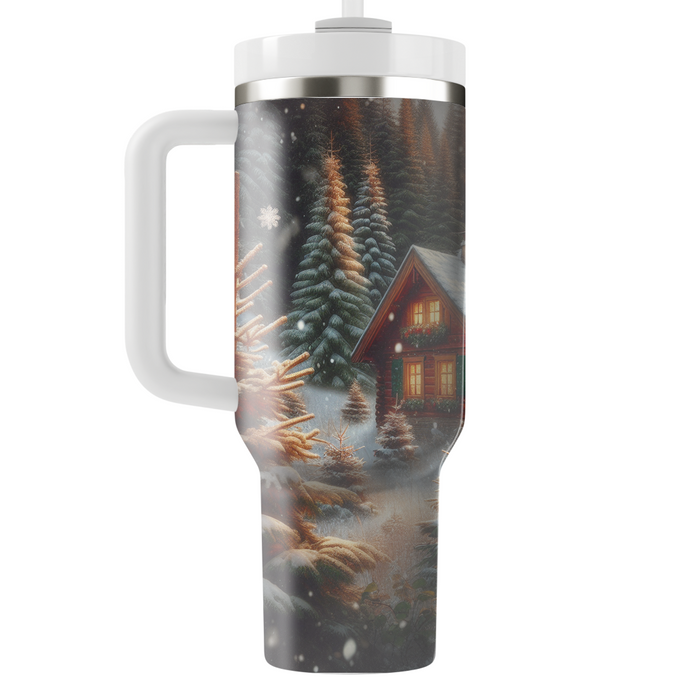 Winter Cozy Hearth  Personalized Tumblers