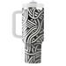 Abstract Line Curves Decorative Tumblers