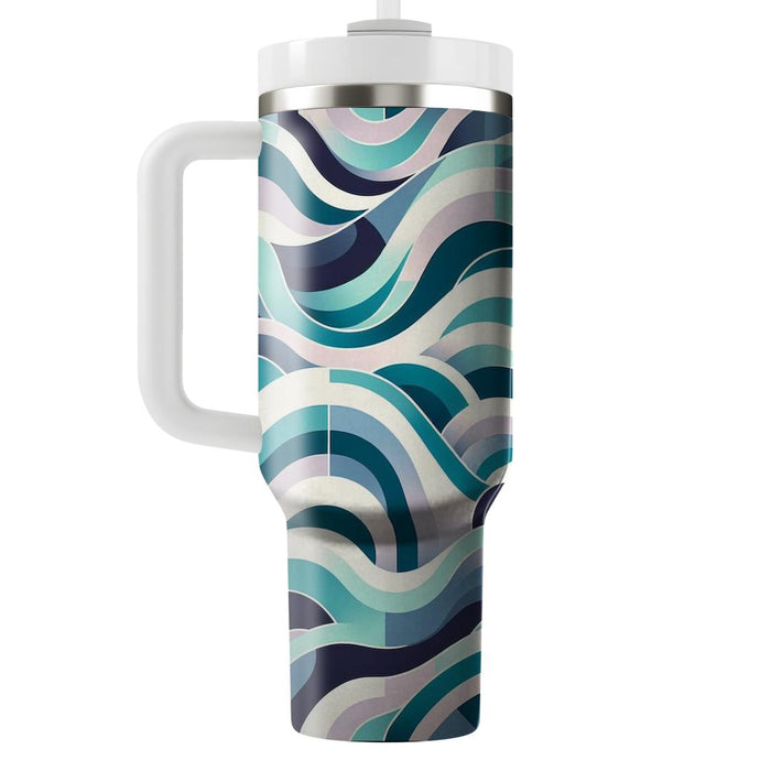 Abstract Geometric Wave Pattern  Decorative Tumblers