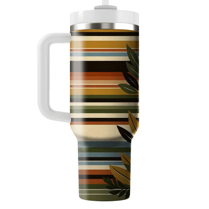 Seventies Stripes  Personalized Tumblers