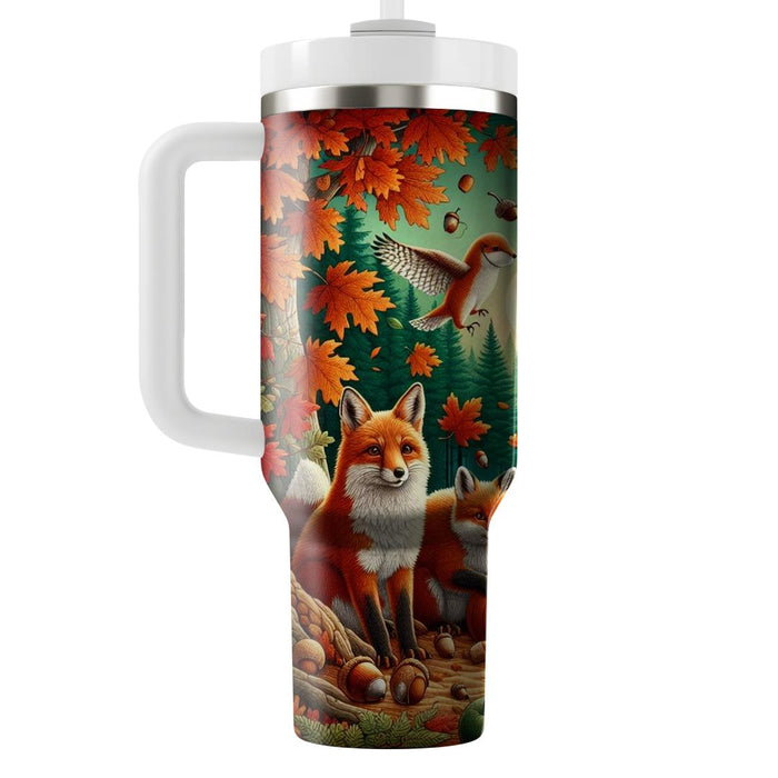 Autumn Woodland Creatures Tumblers With Lids