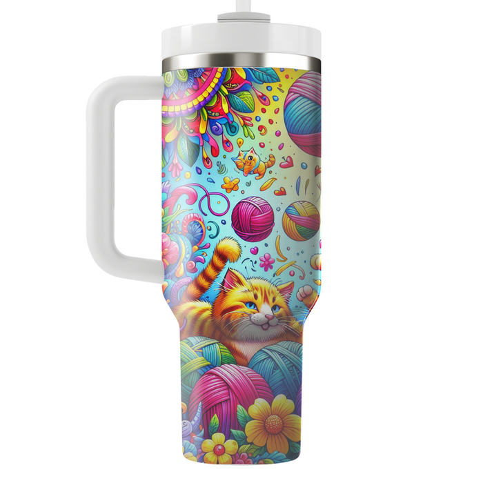 Whimsical Cat Wonderland  Decorative Tumblers