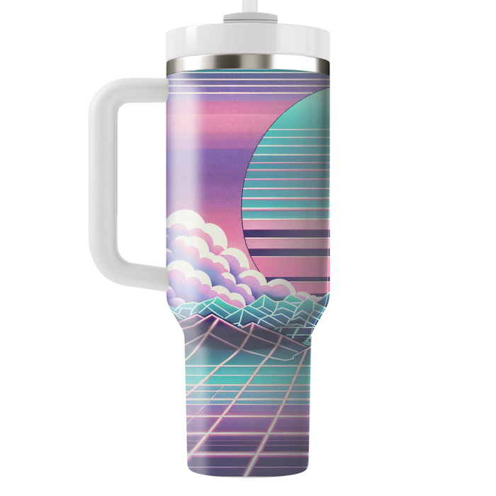 Vaporwave Landscape  Custom Tumblers