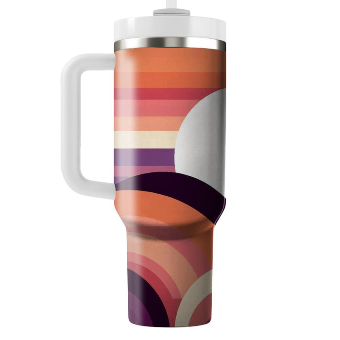 Sunset Gradient Arches  Tumblers With Lids