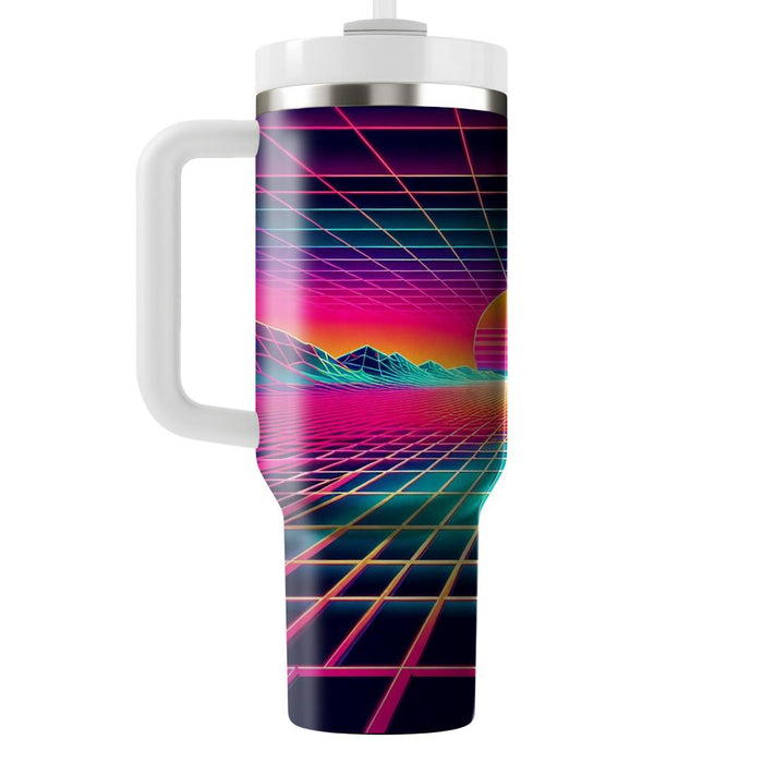 Retro Grid Horizon  Tumblers For Gifts