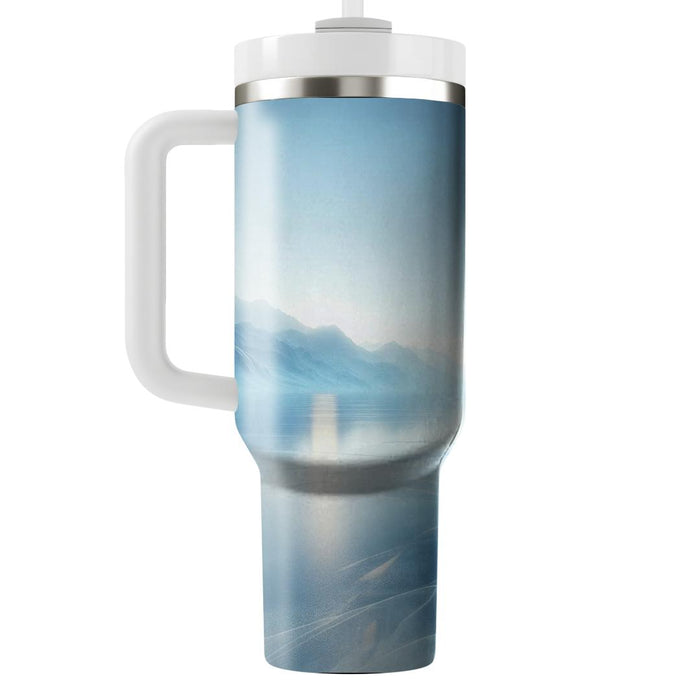 Winter Frozen Lake  Insulated Tumblers