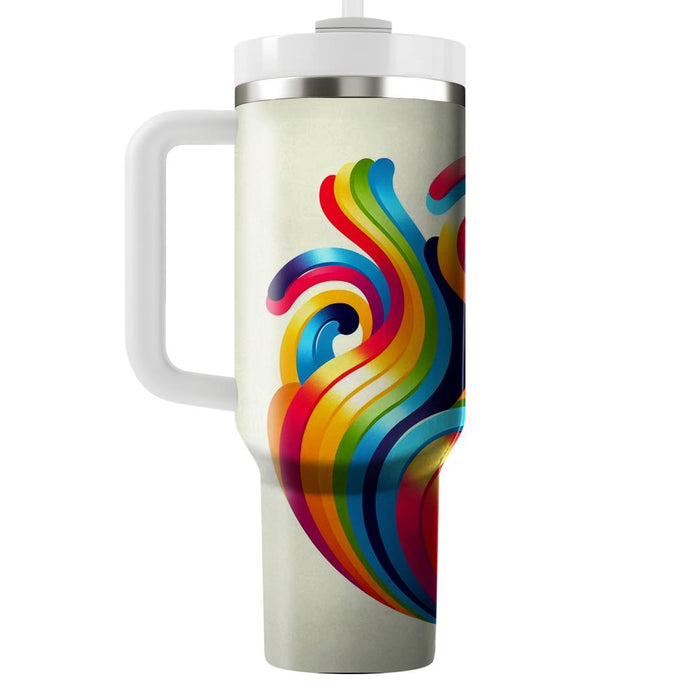 Vivid Rainbow  Insulated Tumblers