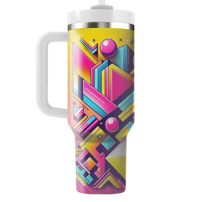 Vivid 80s Retro Style  Tumbler Cups