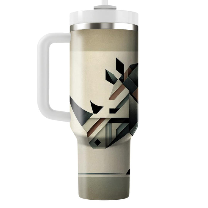 Geometric Rhino Strength  Travel Tumblers