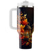 Autumn Leaves And Lanterns  Tumblers With Lids