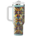 Radiant Geometric Burst  Insulated Tumblers