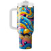 Vibrant Bubbles And Waves  Decorative Tumblers