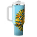 Sunny Sunburst Pattern  Travel Tumblers